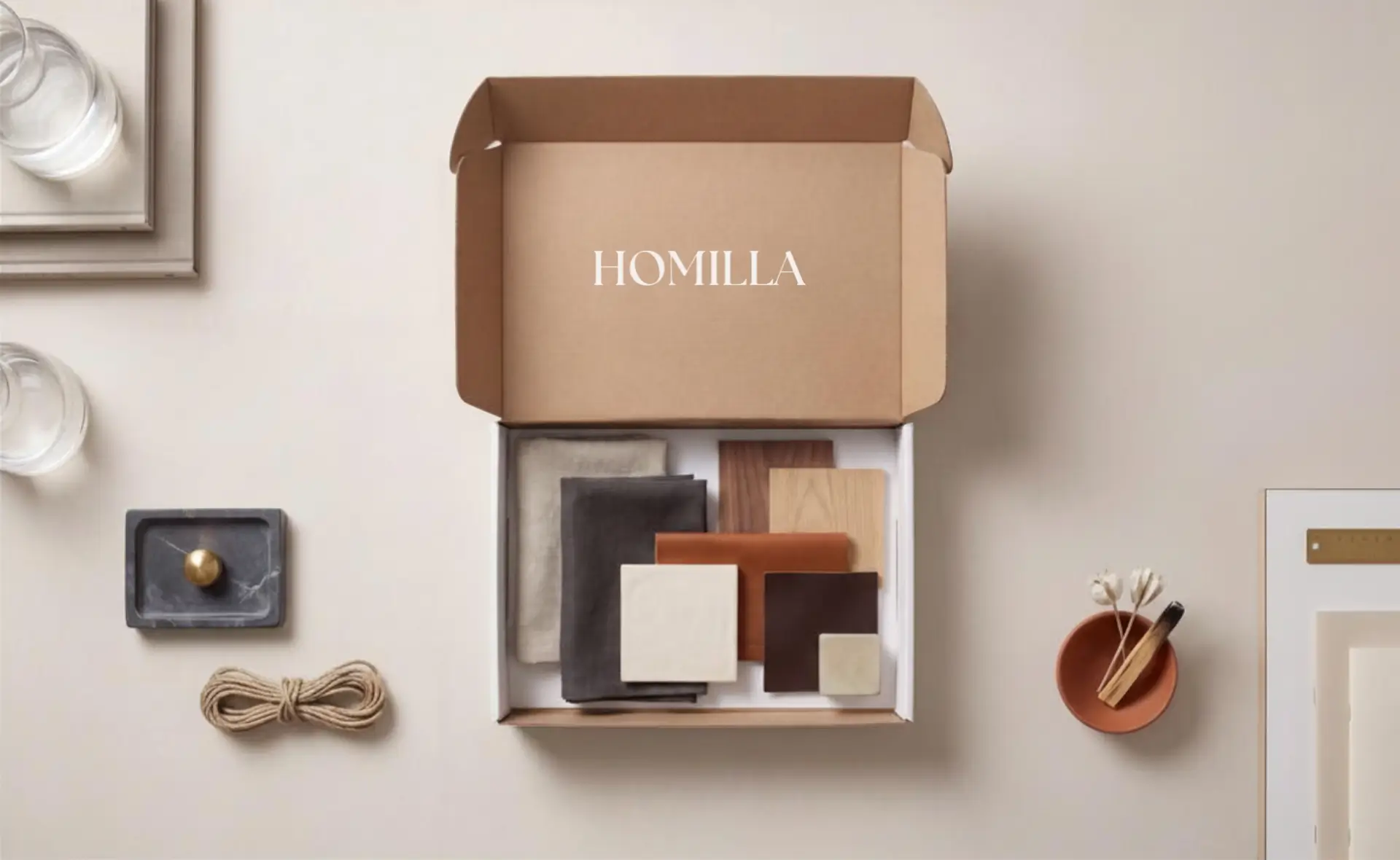 Homilla Fabric Selection Sample Pack with Upholstery and Textile Samples